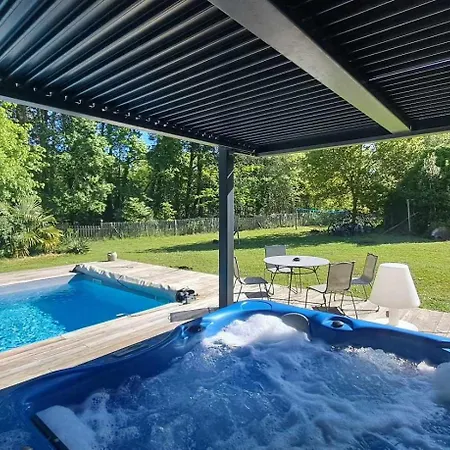 ヴィラ Domaine De Cachaou Logis Du Pujeau Sauna & Piscine Chauffee *