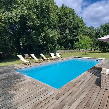 Villa Domaine De Cachaou Logis Du Pujeau Sauna & Piscine Chauffee Salles (Gironde)