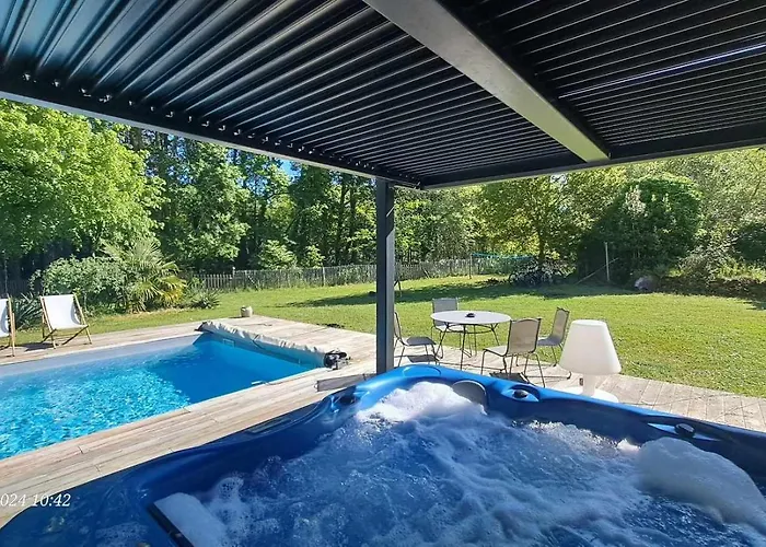 فيلة Domaine De Cachaou Logis Du Pujeau Sauna & Piscine Chauffee *