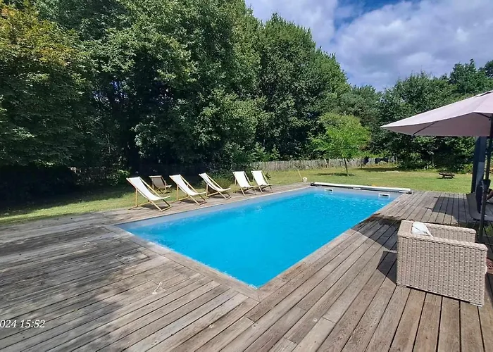 فيلة Domaine De Cachaou Logis Du Pujeau Sauna & Piscine Chauffee ساليس